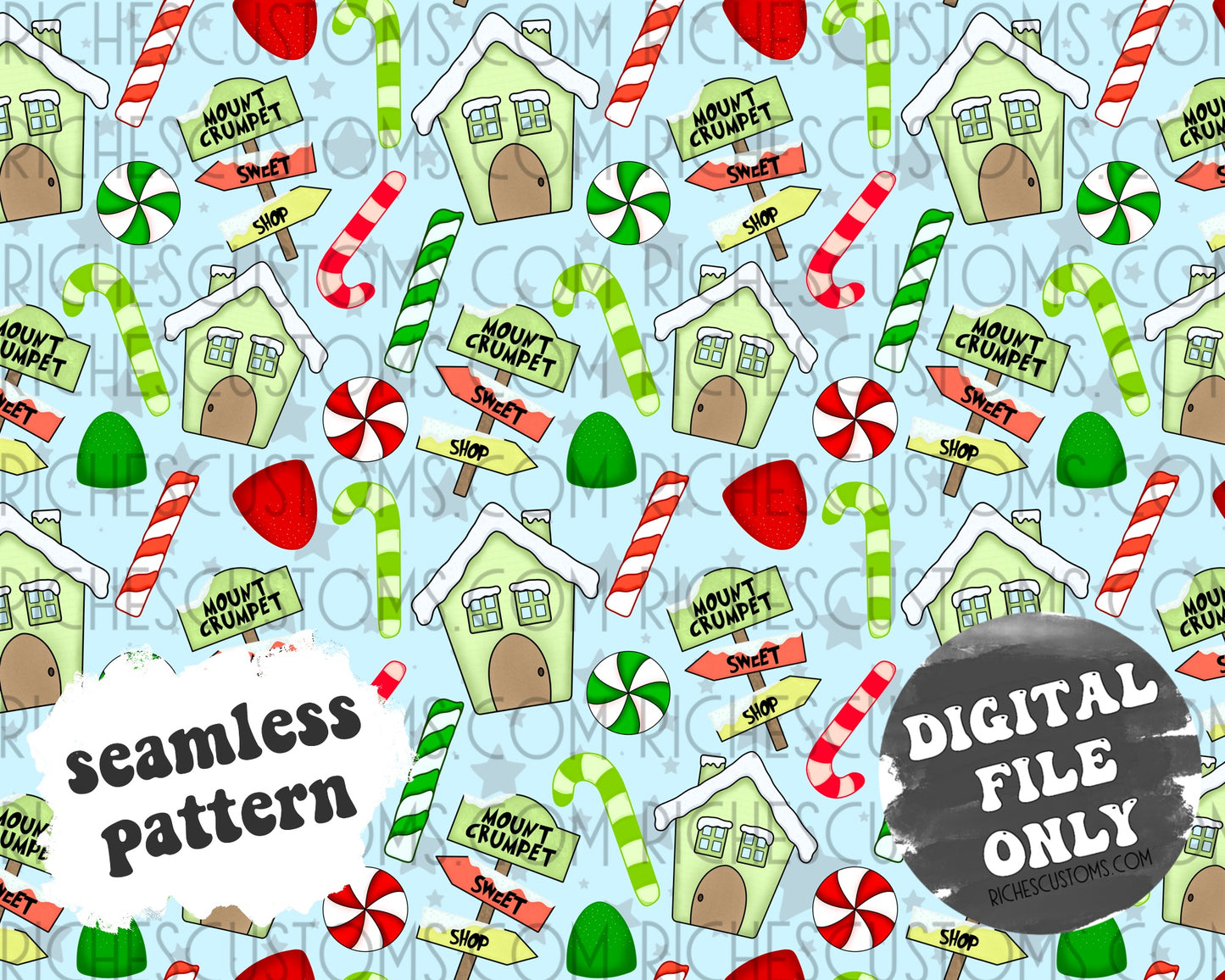 Crumpet Sweet Shop Seamless