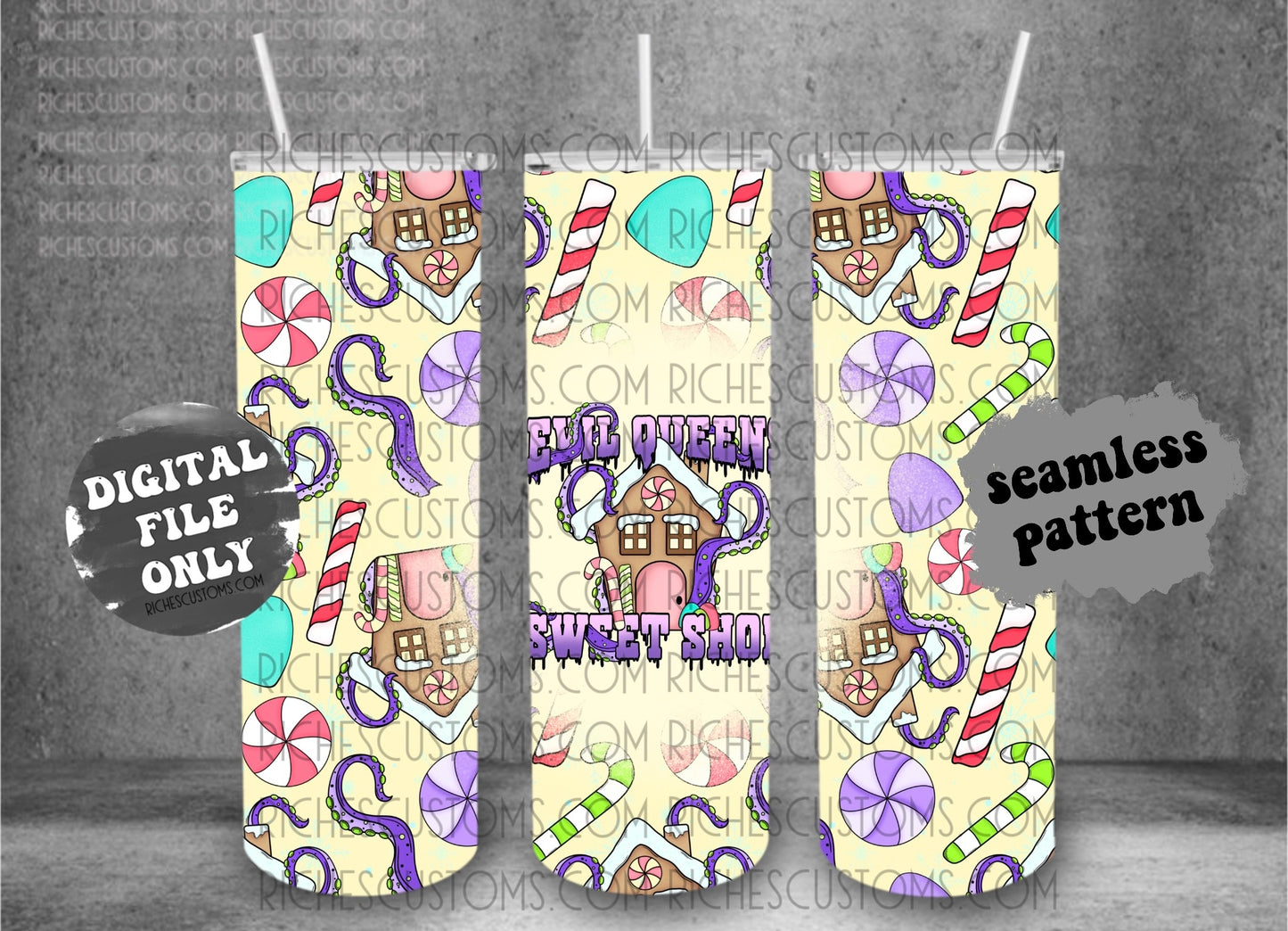 Evil Queens Sweet Shop Tumbler Wrap