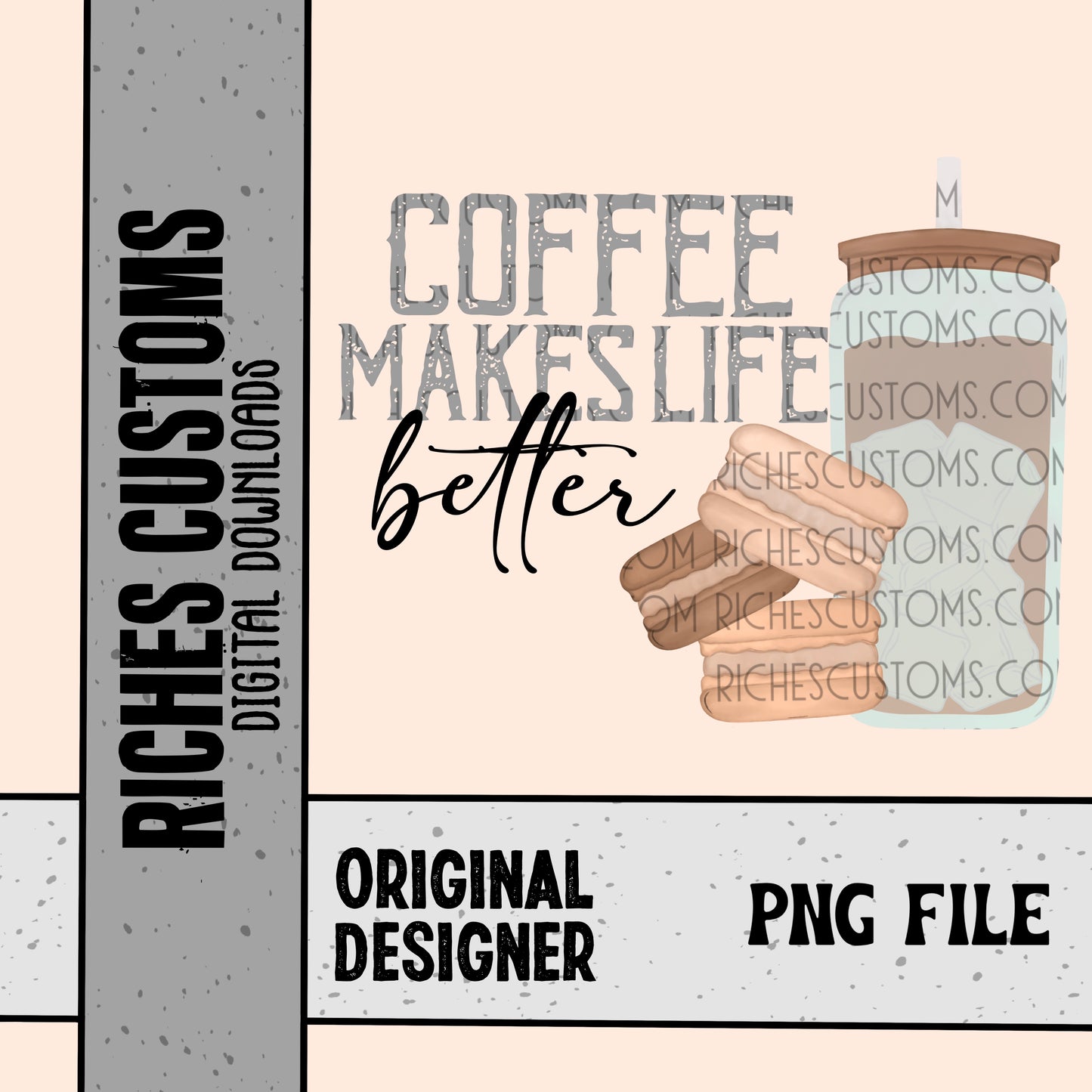 Coffee Macaroon PNG