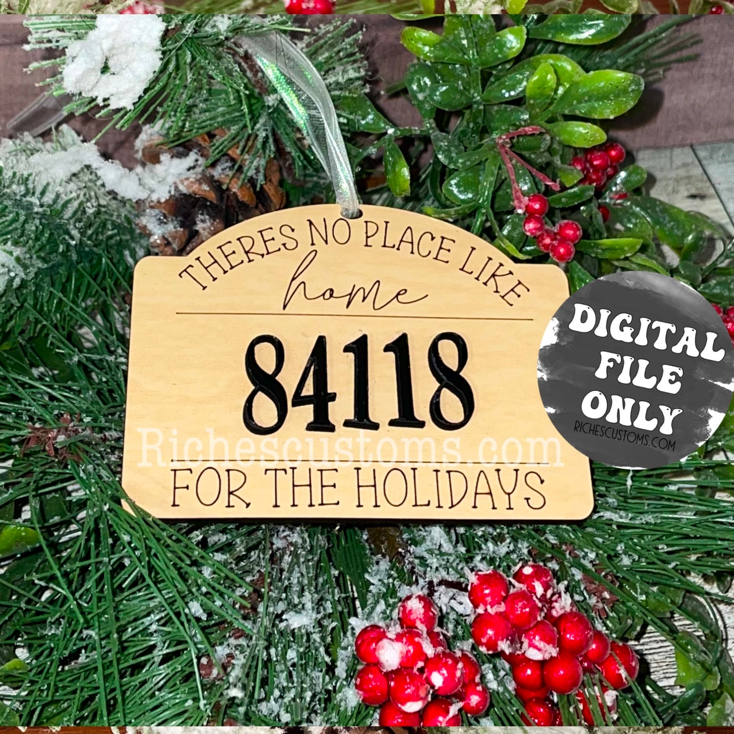 Zip Code Ornament laser file