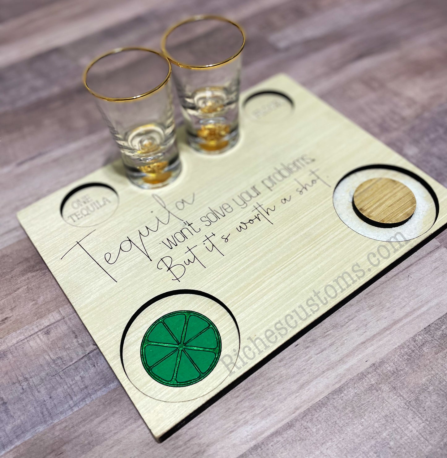 Tequila Serving Board