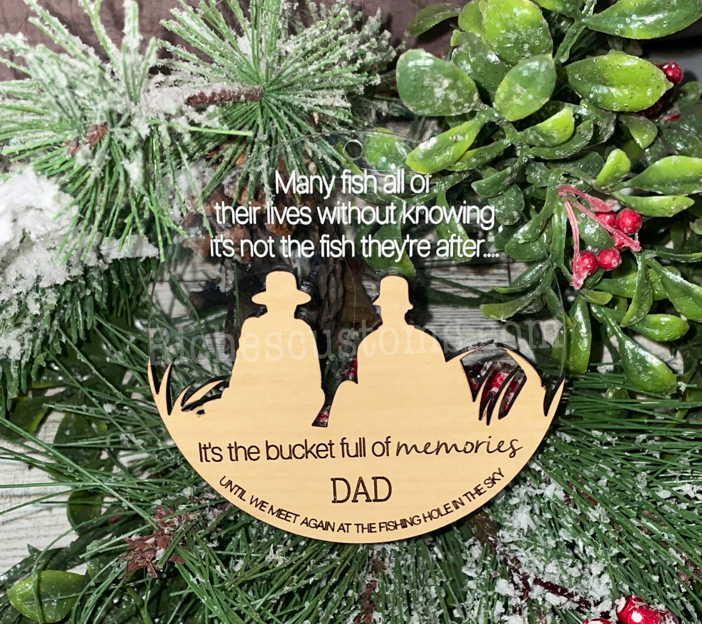 Fishing Memorial Ornament