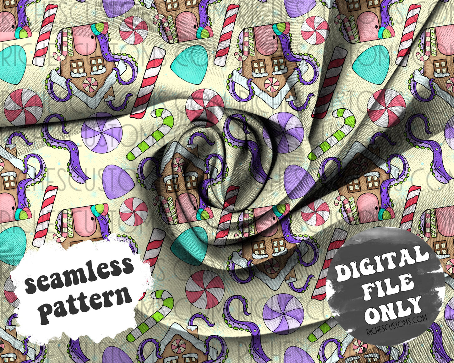 Evil Queens Sweet Shop Seamless