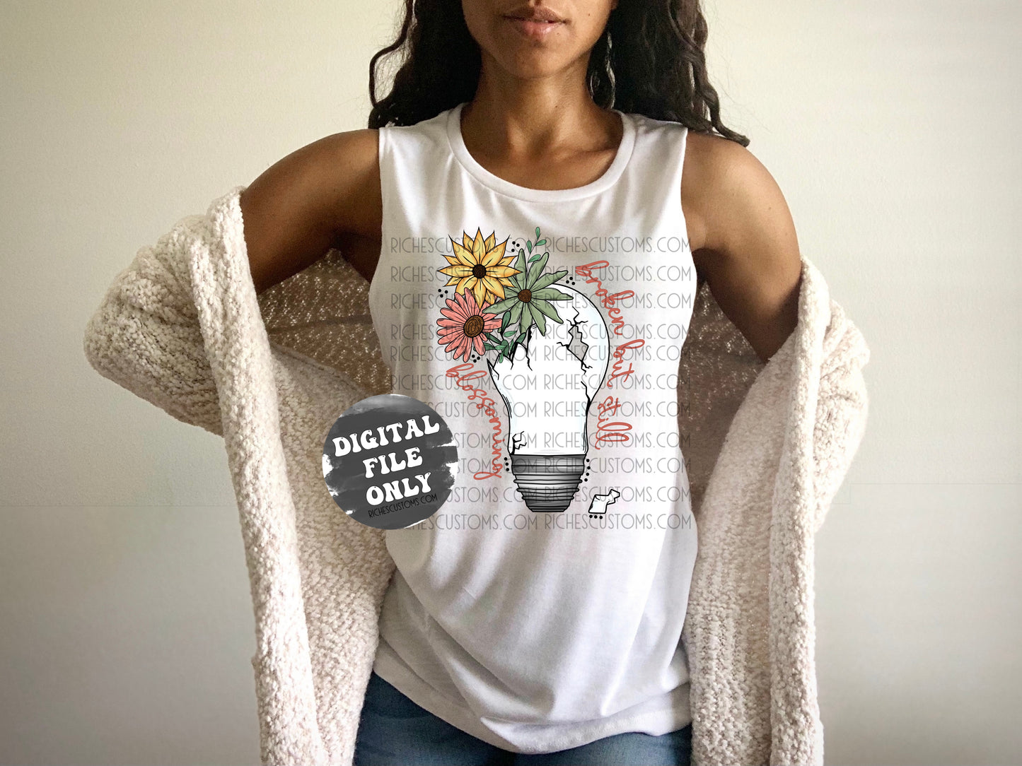 Broken But Blossoming PNG