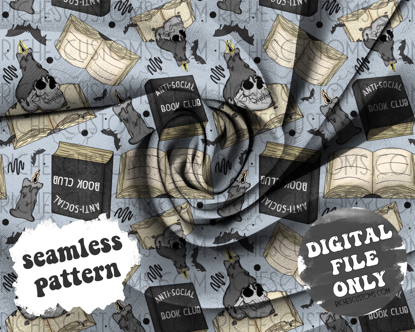 Anti Social Book Seamless