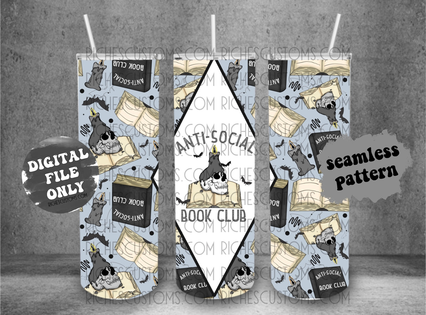 Anti Social Book 20oz Tumbler Wrap