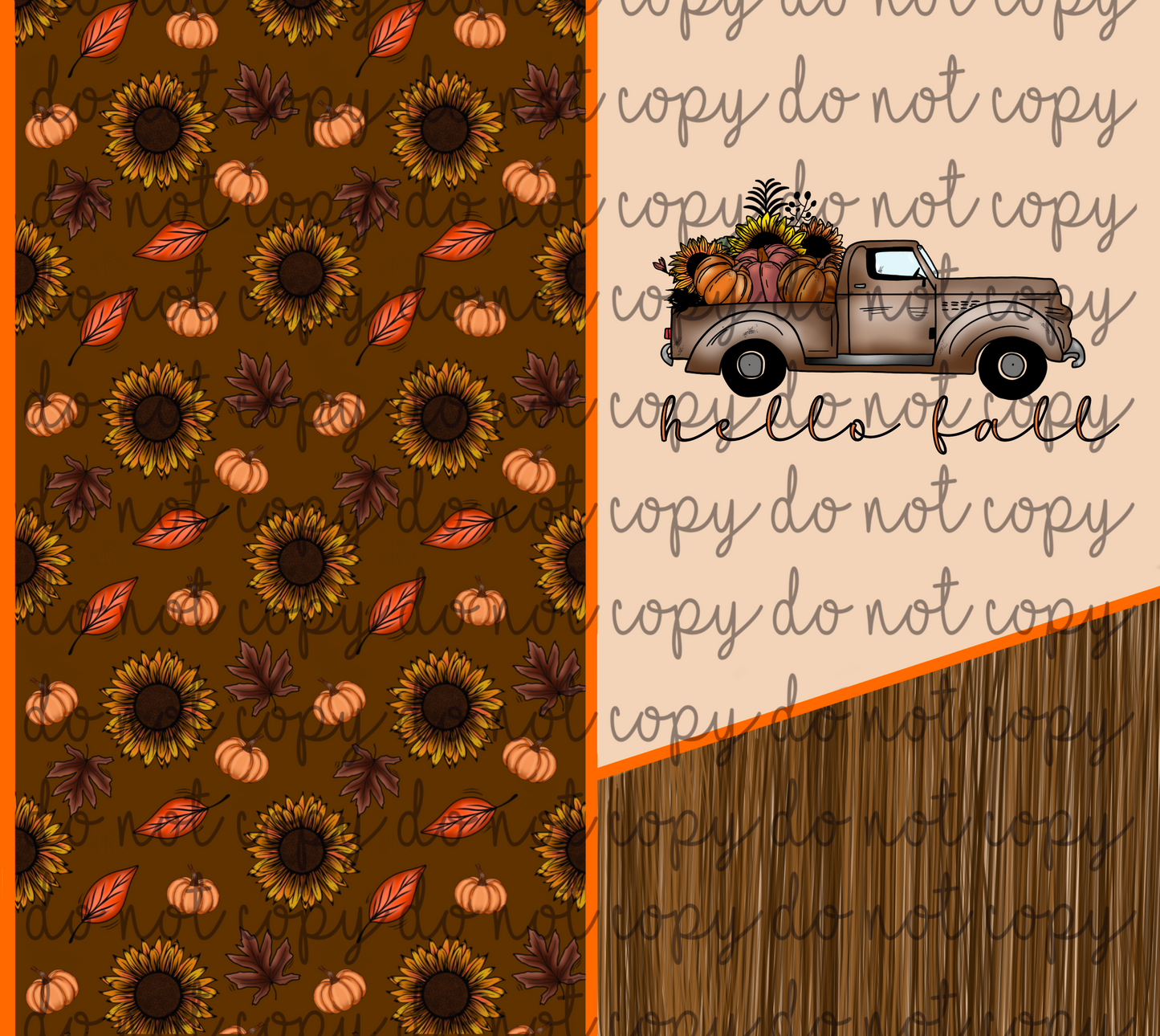 Hello Fall 20oz Wrap