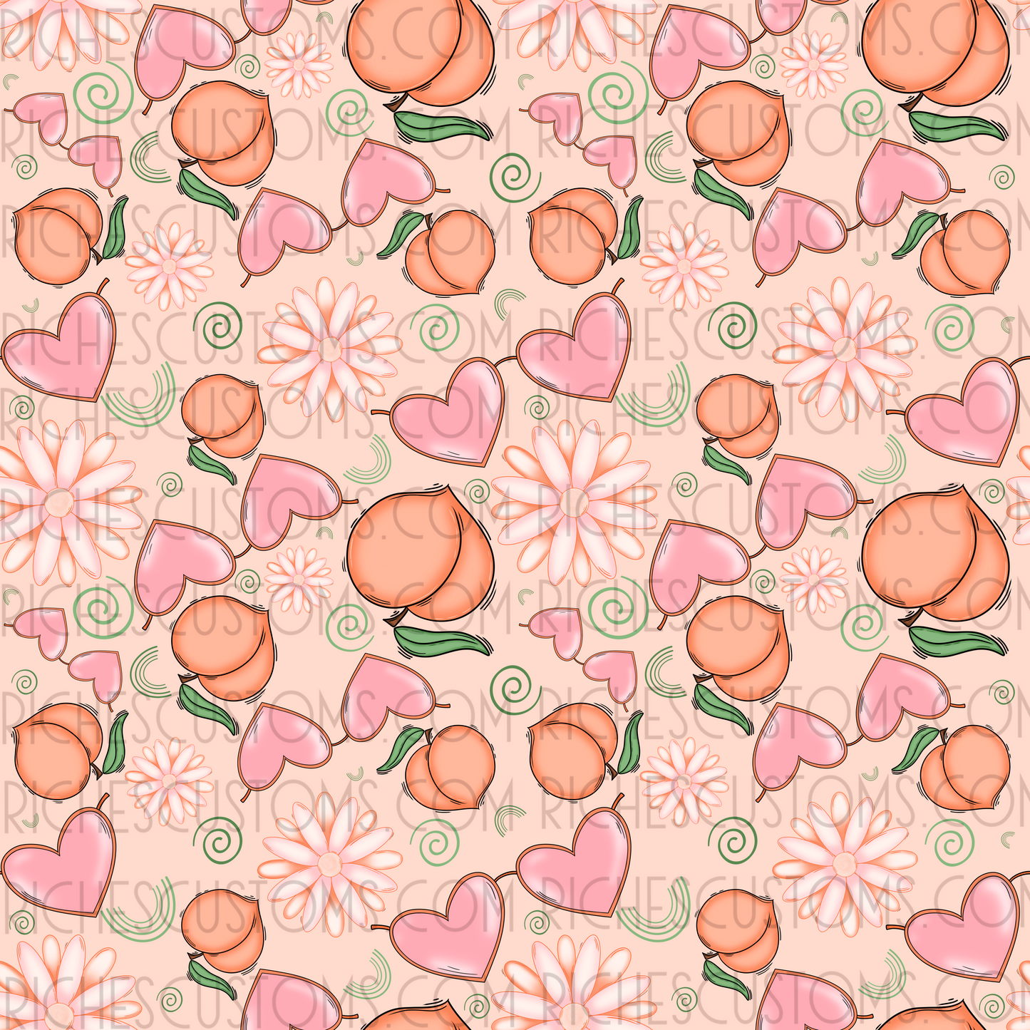 Summer Peach Seamless