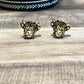 Floral Cow Studs